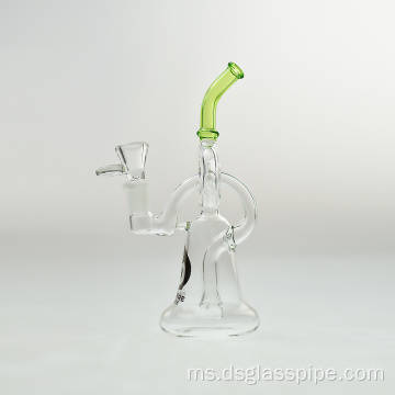 2022 Boubbler New Borong Hookah Borocilicate Herb Wax Water Pipe Recycler Glass